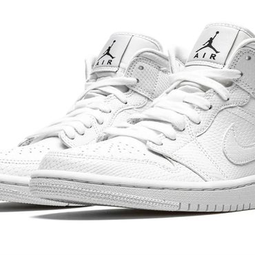 Genuine Standard Goods AIR JORDAN 1 MID WMNS "White Snakeskin" Fine