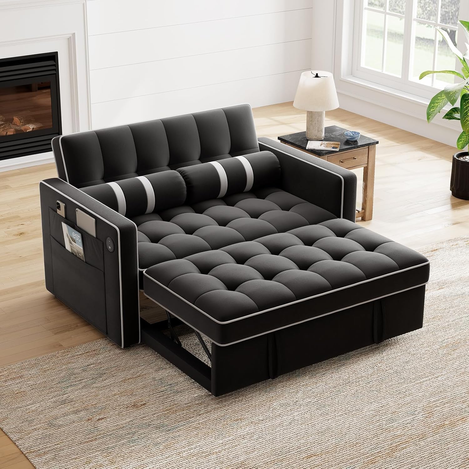 Annual Basic Line Sofa Bed 3-in-1 Convertible Sleeper Sofa Enhanced