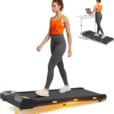 Economy Basic Line Walking Vibration Pad with APP 3 in 1 Under Desk Treadmill 2.5HP Red Black Practical
