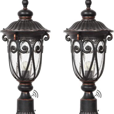 Advanced Simple Goods 23" Large Outdoor Wall Light for Porch 2 Pack Vintage Bronze Modern