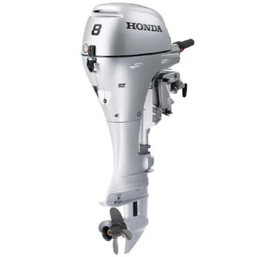 Limited Standard Goods 8 HP 4-Stroke Outboard Motor with Throttle Grip and Power Tilt Modern