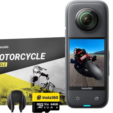 Limited Pure Value Insta360 X3 Motorcycle Kit- Waterproof 360 Action Camera with 1/2" 48MP Sensors Reliable