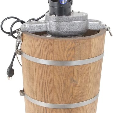 Popular Simple Goods 6 qt Country Ice Cream Maker Classic Wooden Tub Country Electric Motor Sound