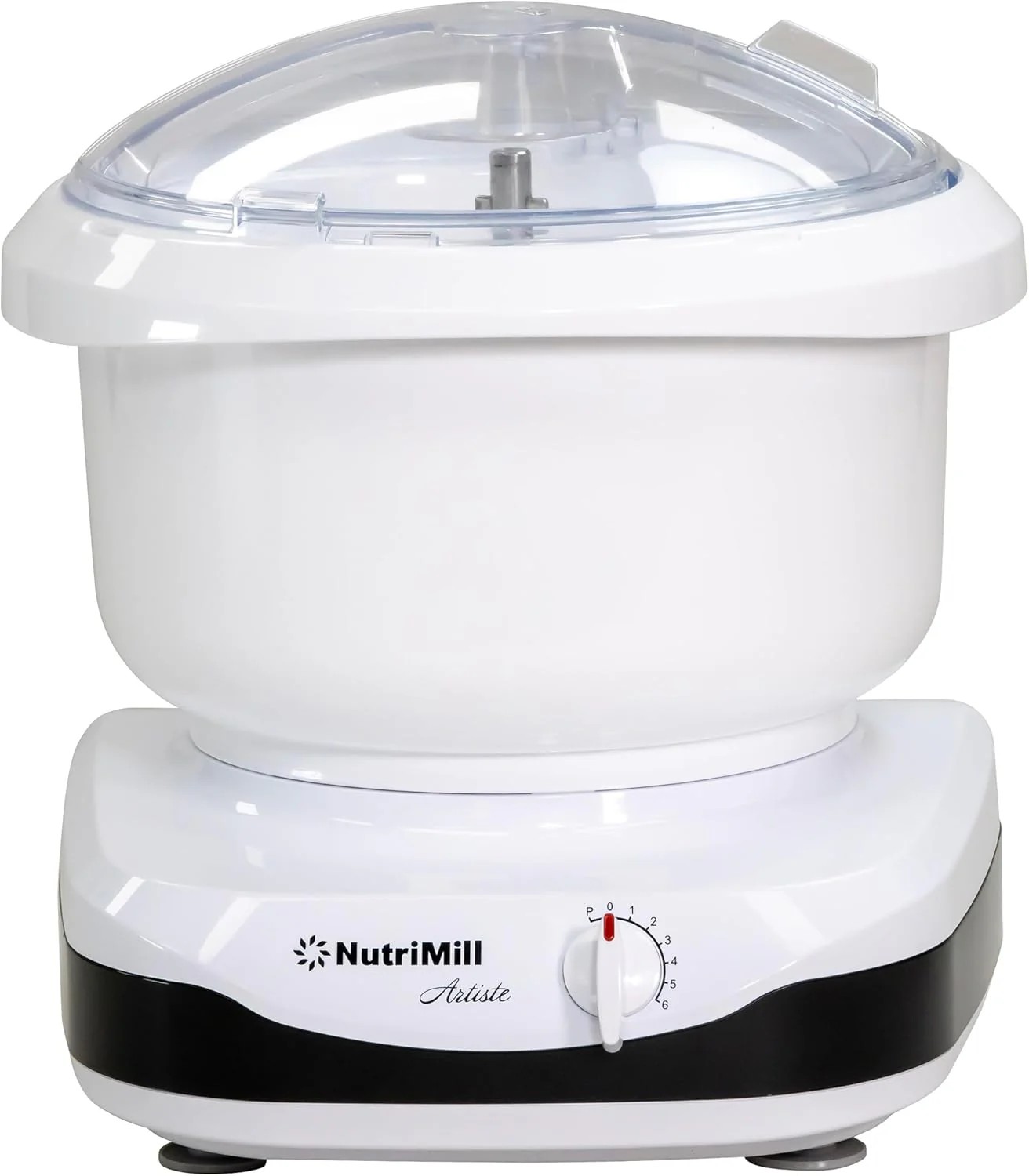 Revolutionary Simple Goods NutriMill Artiste Stand Mixer, 500W, 6.5Qt, Black Trim Sensible