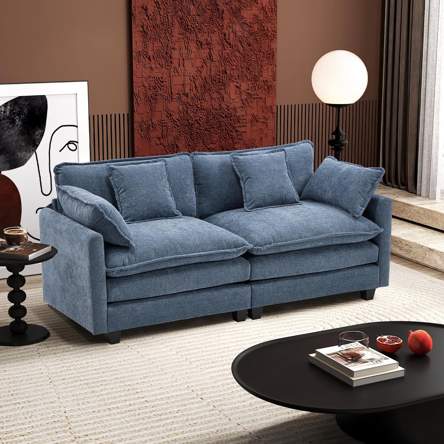 Premium Fresh Find Ihanherry 146" U-Shaped Modern Sofa Modular Sectional Cloud Couch Grey Practical