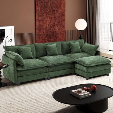 Premium Fresh Find Ihanherry 146" U-Shaped Modern Sofa Modular Sectional Cloud Couch Grey Practical