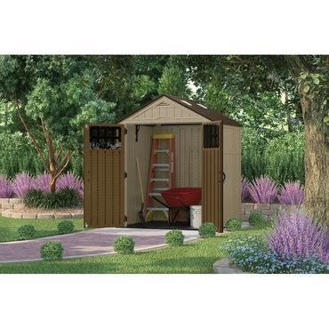 Popular Open Market 6 ft. 3 in. W x 5 ft. 6 in. D Resin Storage Shed Functional