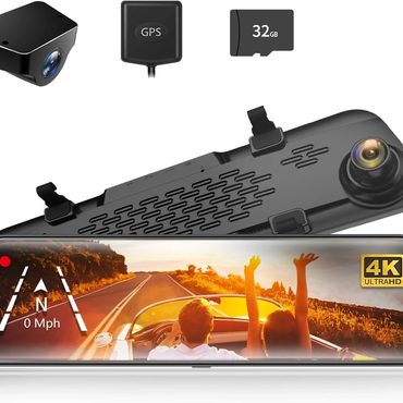 Revolutionary Standard Goods 12" 4K Mirror Dash Cam Backup Camera 2160P Full HD Rearview Mirror Original