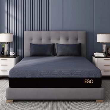 Limited Everyday Co MLILY EGOHOME 14 Inch Queen Memory Foam Mattress, Cooling Copper Gel, Black Practical