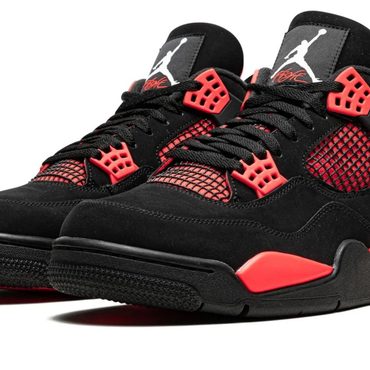 Brand New True Basics Air Jordan 4 Retro "Red Thunder" Sound