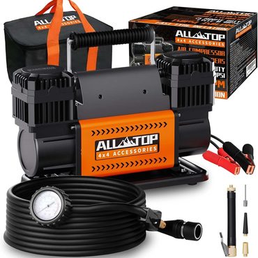 Popular Open Market Air Compressor Kit Dual Cylinder 12V Portable Inflator 12.35 CFM 150 PSI Distinctive