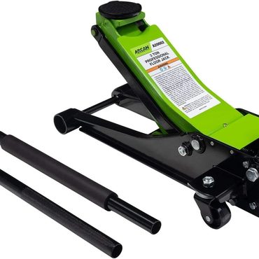 Essential Open Market 3 Ton 6,000 lbs. Steel Floor Jack Quick Rise Dual Piston Pump Low Profile A20002_A20003 Improved