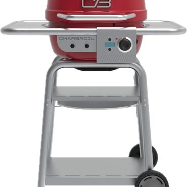 Durable Everyday Co Charbroil 3-in-1 Dual Fuel Outdoor Bistro Pro Electric Grill & Griddle + Charcoal Mode BBQ, Black - 25302145 Distinctive
