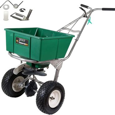 New 2026 Fresh Find High Wheel Walk-Behind Fertilizer Spreader with 092463 Agitator Repair Kit (Bundle, 2 Items) Reliable
