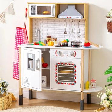 Limited Smart Pick Play Kitchen for Kids Toy Kitchen Set with Lights Sounds Toy Food Modern