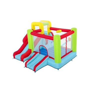 Popular True Basics Up, In and Over Wonder Hoops 10' Inflatable Bounce House Park with Basketball and Slide. 126 Everyday
