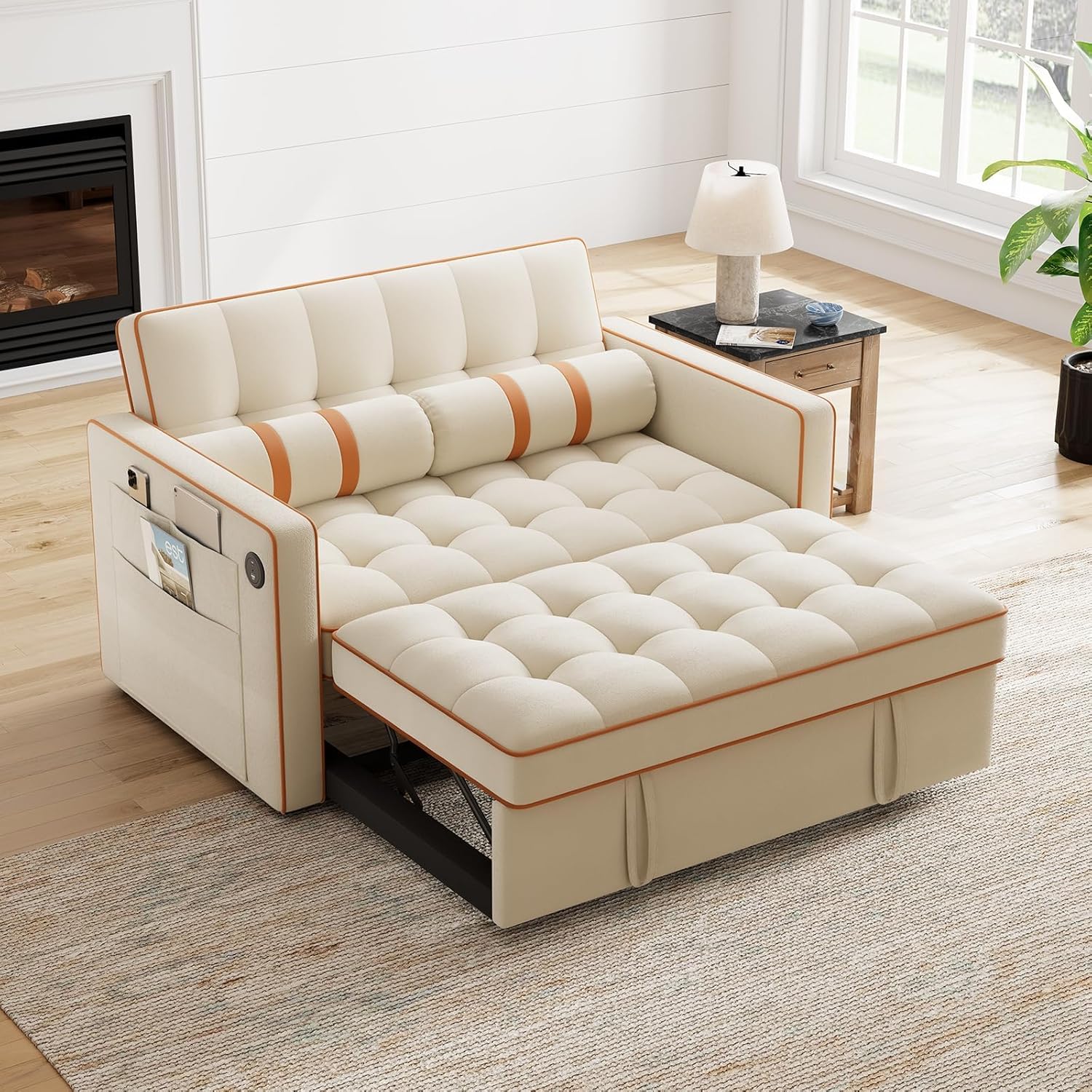 Annual Basic Line Sofa Bed 3-in-1 Convertible Sleeper Sofa Enhanced