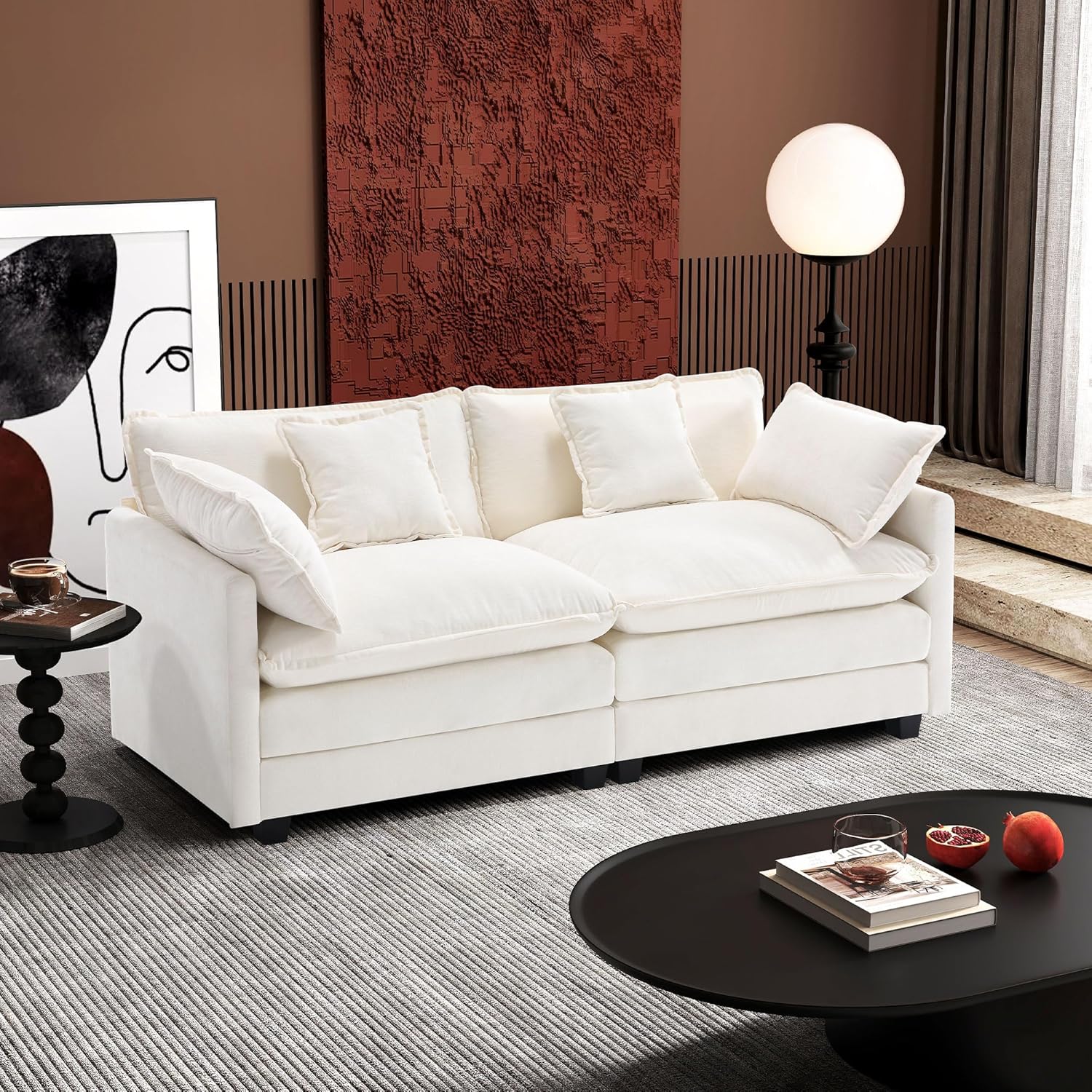 Premium Fresh Find Ihanherry 146" U-Shaped Modern Sofa Modular Sectional Cloud Couch Grey Practical