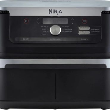 Limited Pure Value Ninja 10.4L Air Fryer with FlexDrawer and Dual Zone Technology, 7 Functions, Non-Stick, Black Practical