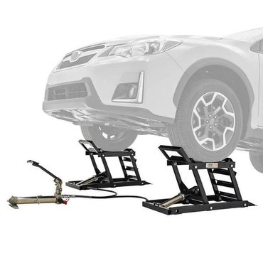 Limited Basic Line Black Widow Hydraulic Car Lift with Ramp - 3,000 lb. per pair Capacity Universal
