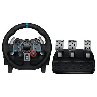 Genuine True Basics G29 Driving Force Racing Wheel and Floor Pedals for PS5, PS4, PC, Mac – Black Functional
