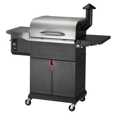 In Stock Basic Line ZPG-600D3E 8-in-1 Pellet Grill & Smoker, 572 sq.in., Porcelain-Coated Steel, Smoke Color Fine