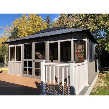 Limited Everyday Co Colorado 17.5 Ft. W x 11.5 Ft. D Composite PVC Patio Gazebo Gazebo Modern