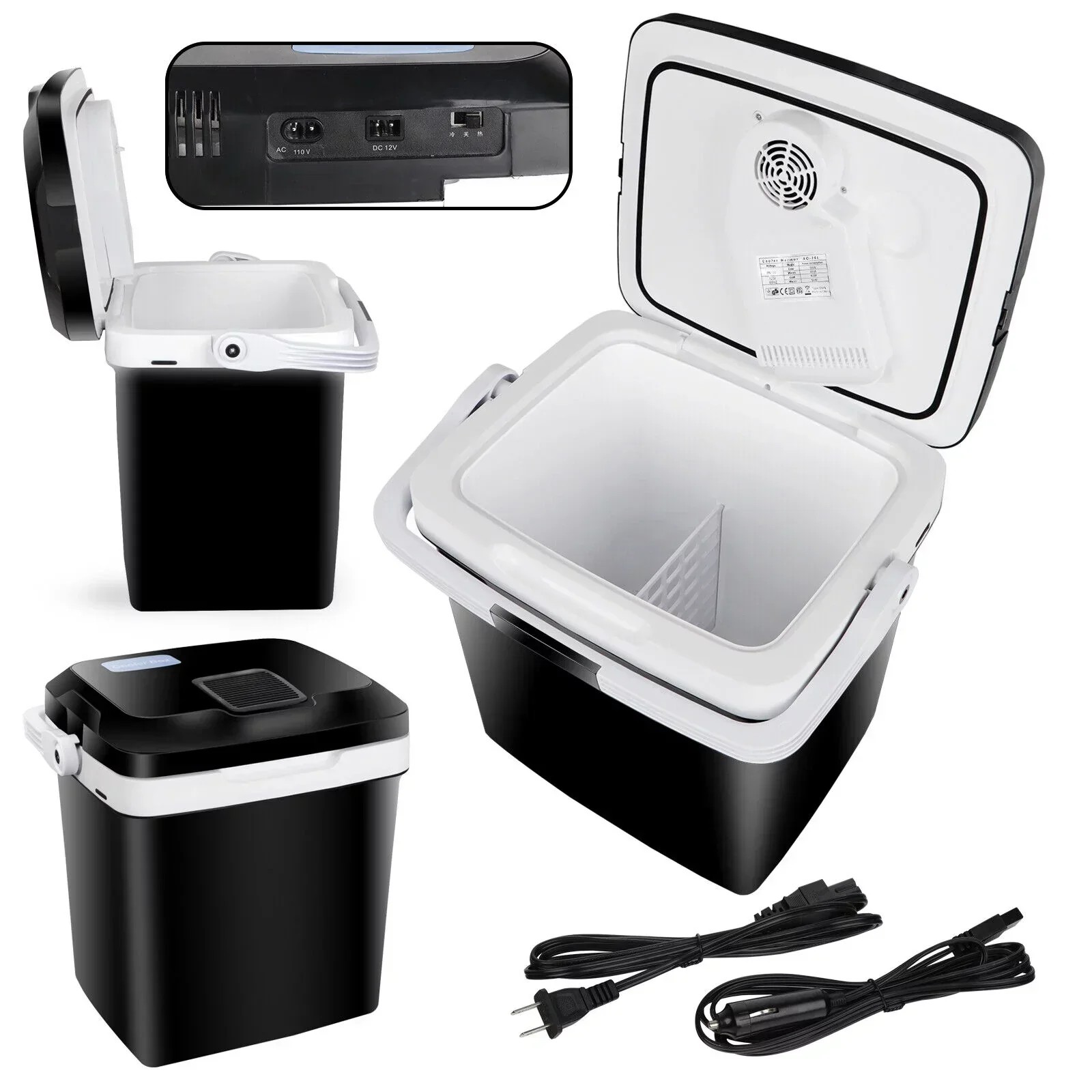Essential Open Market Portable Iceless Thermoelectric Cooler Warmer Car Electric Refrigerator Mini Fridge Practical