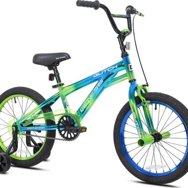 Revolutionary Clear Choice Genesis 18 Glitch Boys BMX Bike, Blue/Green Original