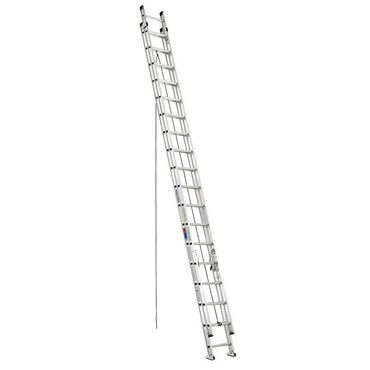 Economy Simple Goods Werner D1536 2 Aluminum Extension Ladder 36 ft, 300 lb Capacity, Heavy Duty I Beam Rails Value