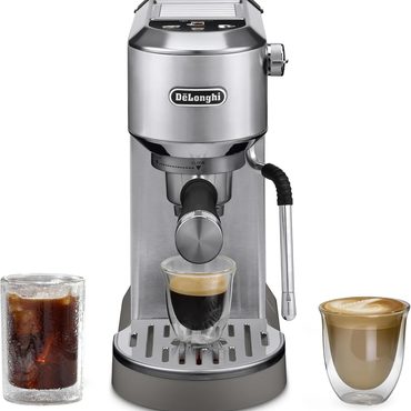 Durable Simple Goods De'Longhi Dedica Duo Espresso Machine with Milk Frother, Stainless Practical