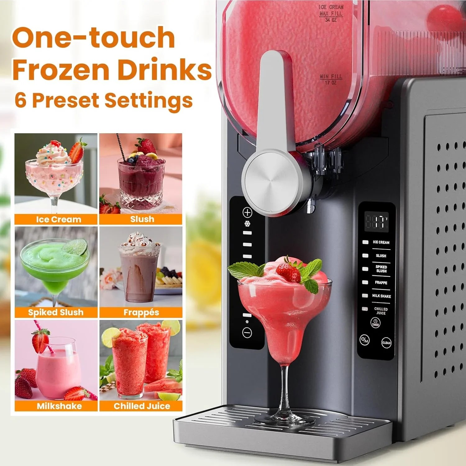 Select Smart Pick Soft Serve Ice Cream Machine,Slushy Machine for Home Sensible