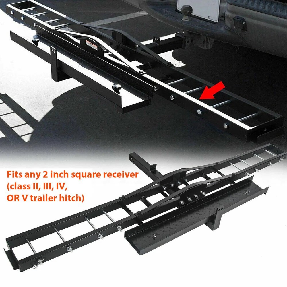 Select Pure Value KOJEM 500 Lbs Heavy Duty Motorcycle Dirt Bike Scooter Carrier Hitch Rack Fine