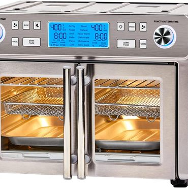 Classic Standard Goods Emeril Lagasse Dual Zone 360 Air Fryer Oven Combo with French Door 25 QT Extra Large Practical