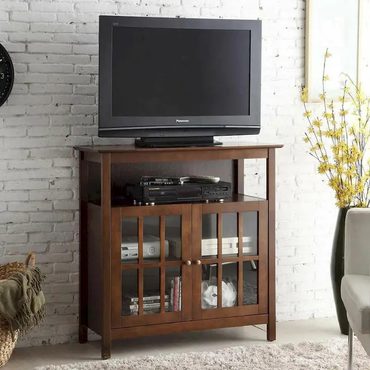 New 2026 Standard Goods Convenience Concepts Big Sur Highboy 40 inch TV Stand with Storage Cabinets Enhanced