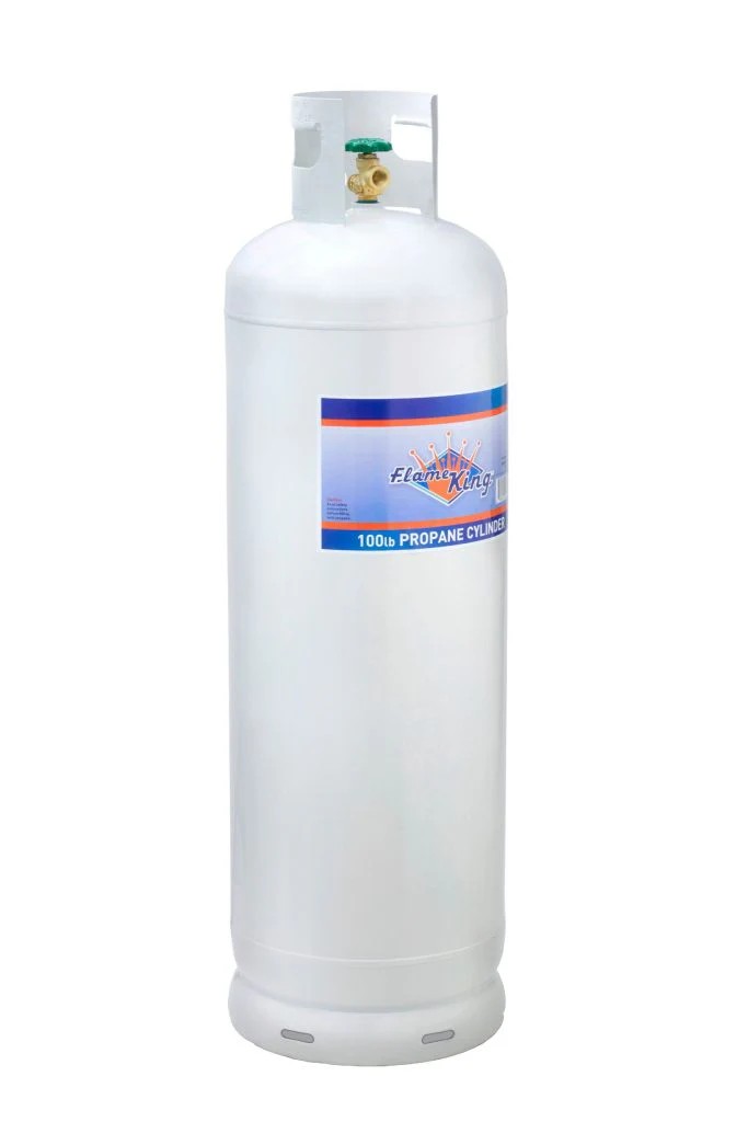 Revolutionary Everyday Co 100 lb Steel Propane Cylinder with OPD Valve, DOT Approved, Rust-Resistant, for Grills & Heaters Practical