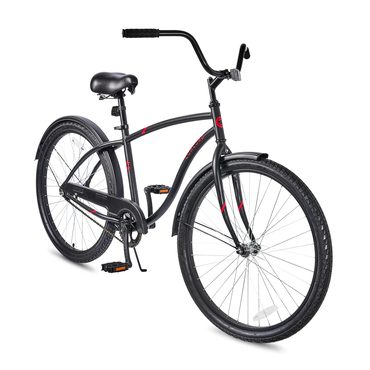 Brand New Open Market 26′′ Concord Pacifica Cruiser Bicycle, Fits Riders 5'2′′ – 5'10′′+, Adult, Unisex, Matte Black Original