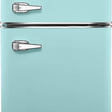 Premium Pure Value 3.1 Cu. ft. Retro Mini Fridge with Top Freezer – Cool Mint Functional