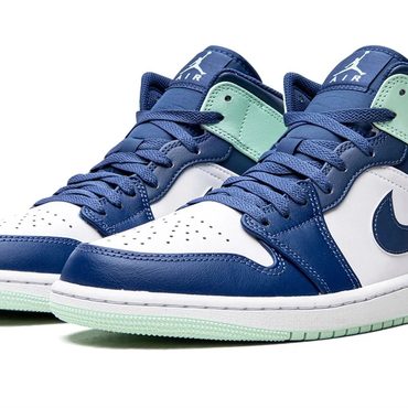 Limited Standard Goods Air Jordan 1 Mid "Blue Mint" Fine
