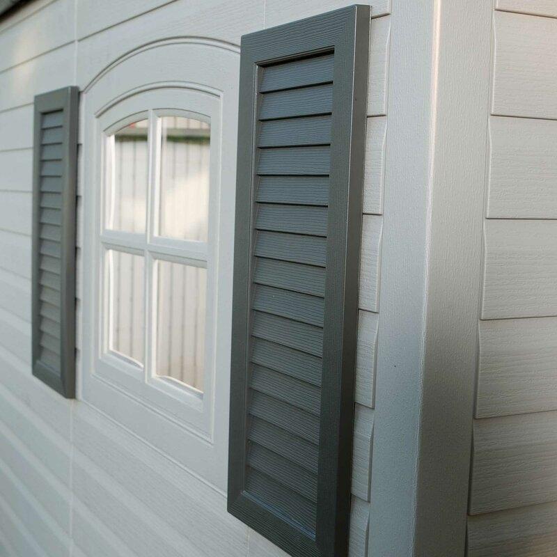 Durable Prime Select Side Entry 15 ft. W x 8 ft. D Plastic Storage Shed Improved