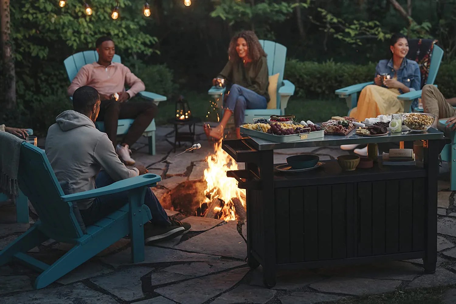 Essential True Basics Keter Unity XL Portable Outdoor Table and Storage Sensible