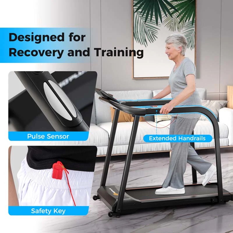 Eletriclife 2.5 Standard Goods Walking Treadmill with Long Handrails for Seniors