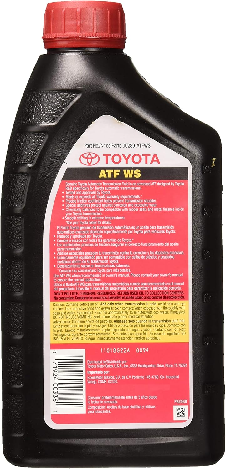 Limited Everyday Co Toyota Genuine Lexus Automatic Transmission Fluid, 6 Pack, 192 Ounces, Universal Fit Everyday