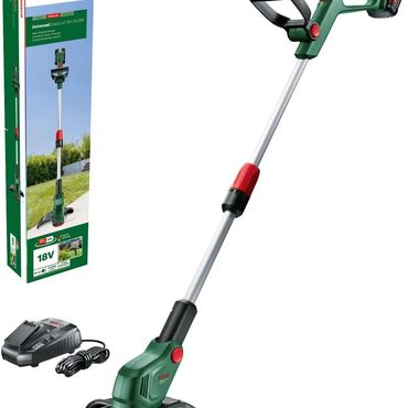 Revolutionary Smart Pick Bosch 18V Cordless Grass Trimmer with 4Ah Battery and Quick Charger, 26cm Cutting Width Functional