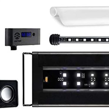 Annual True Basics 72 Inch Serene Aquarium Visual Audio Kit with LED Light, Background Light, Film & Speaker 4028 Value