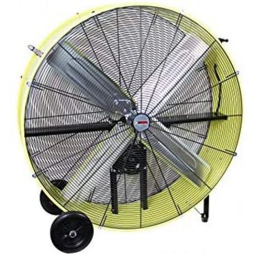 New 2026 True Basics K Tool International 42" Belt Drive Drum Fan KTI77743 Safety Yellow Universal