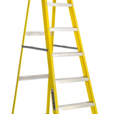 Limited Simple Goods Louisville Ladder 8' Fiberglass Step Ladder, 12' Reach, 250 lbs Load Capacity, W-3118-08 Everyday