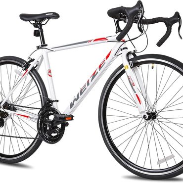 Annual Standard Goods WEIZE Road Bike 700C City Commuter Shimano 14 Speed Drop Bar Caliper Brakes White Black Value