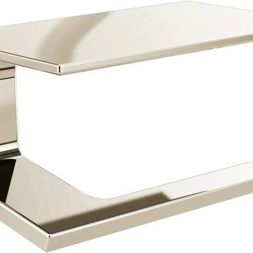 Limited Clear Choice Pivotal Toilet Paper Holder With Shelf, Polished Nickel, Bathroom Accessories, 79956-PN Fine