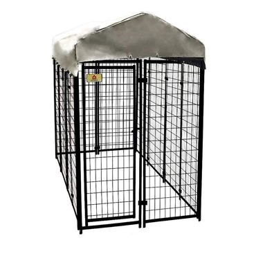 Limited Pure Value 4 ft. x 8 ft. x 6 ft. Welded Wire Dog Fence Kennel Kit Reliable